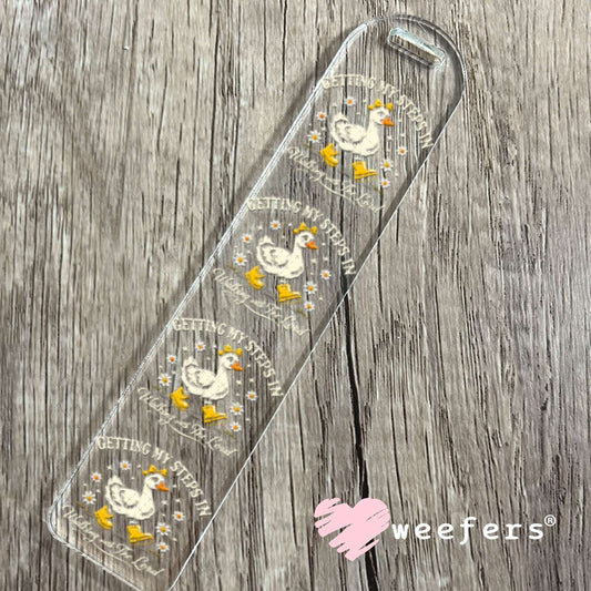 UV DTF Decal - Getting My Steps in Walking with the Lord Bookmark Weefers
