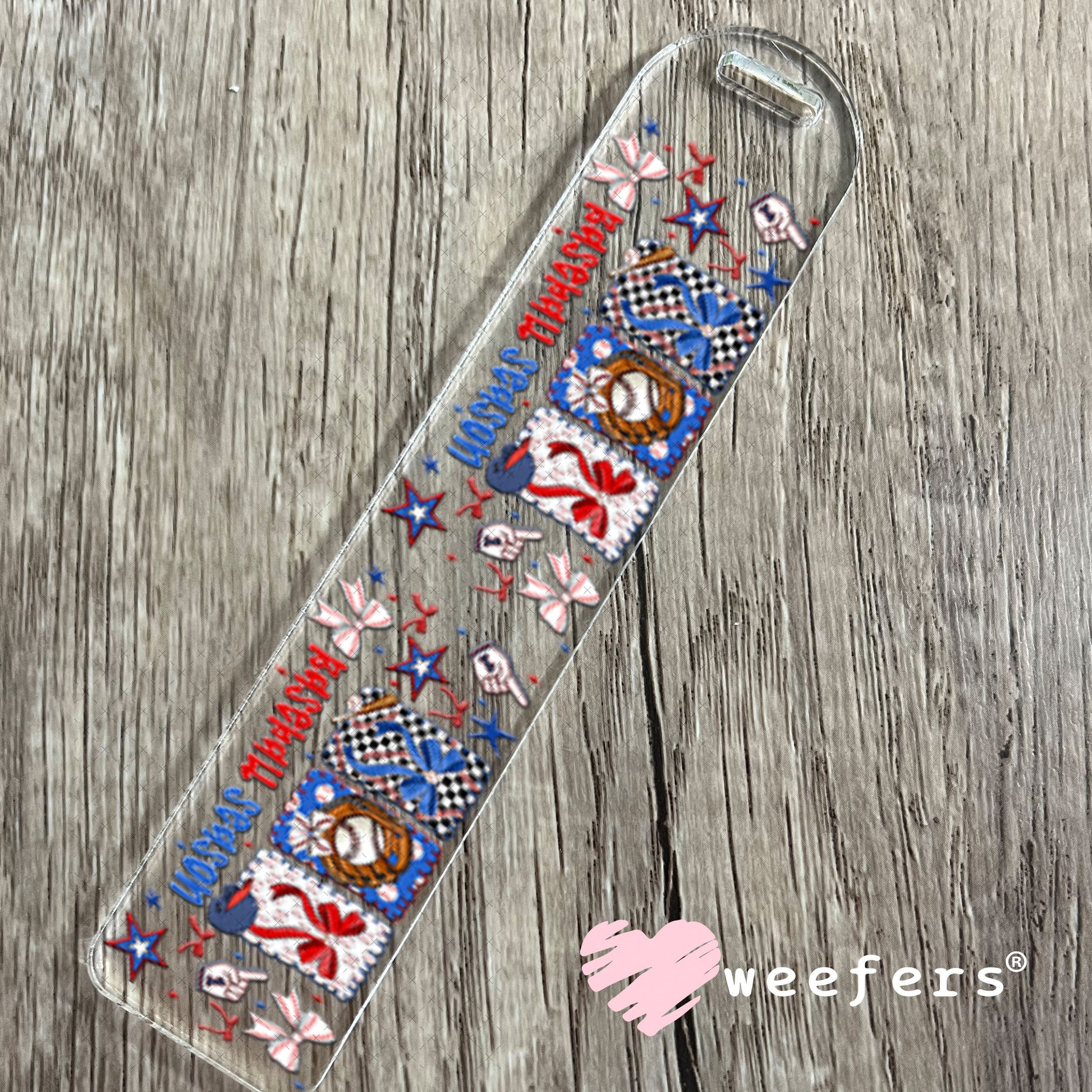 UV DTF Cup Wrap – USA Red White Blue Bows Bookmark Weefers