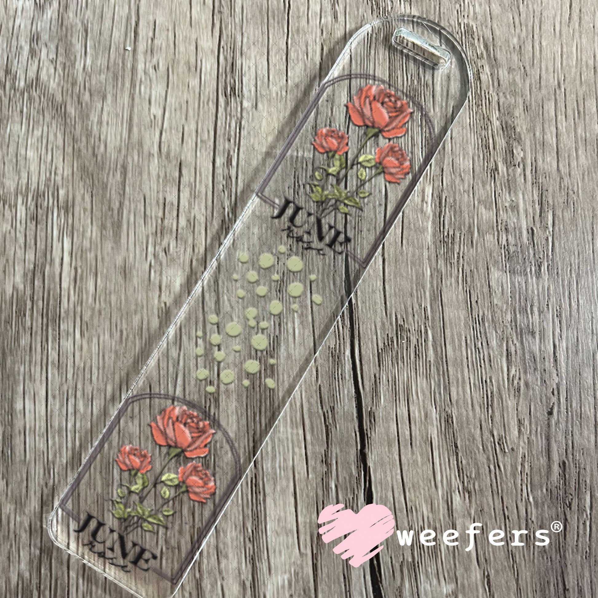 UV DTF Decal - June Rose Birthday Month Bookmark Weefers