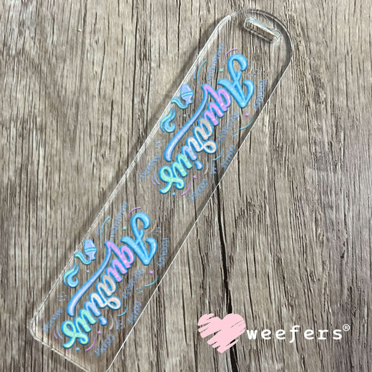 UV DTF Cup Wraps - Aquarius Zodiac Sign Bookmark Weefers