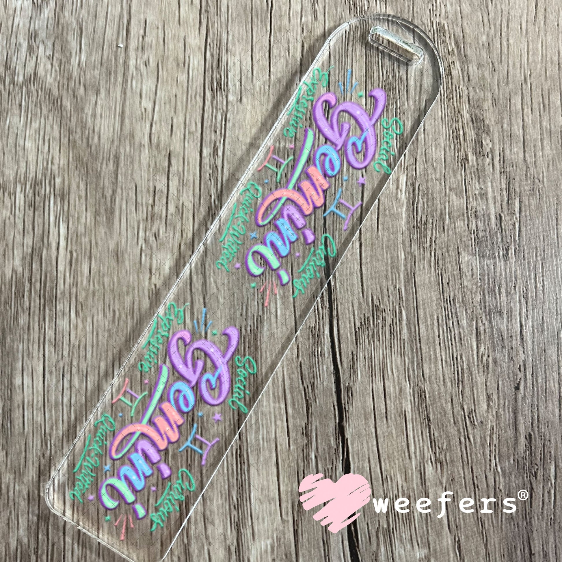 UV DTF Cup Wraps - Gemini Zodiac Sign Bookmark Weefers