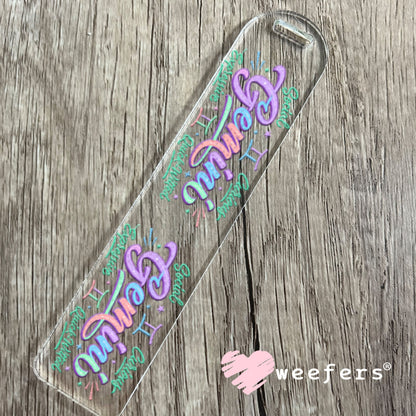 UV DTF Cup Wraps - Gemini Zodiac Sign Bookmark Weefers