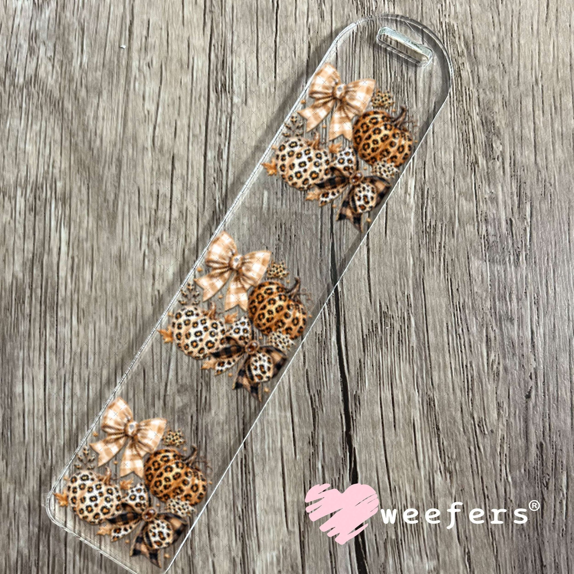 UV DTF Decal - Fall Leopard Bows Bookmark Weefers