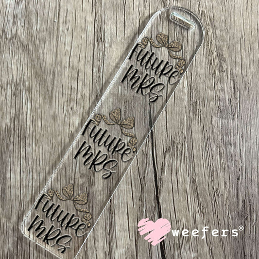 UV DTF Decal - Future Mrs Cheetah Bow Bookmark Weefers