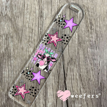 UV DTF Cup Wraps - Be You Bubble Cow Bookmark Weefers
