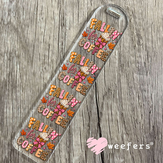UV DTF Decal - Fallin' for Coffee Bookmark Weefers