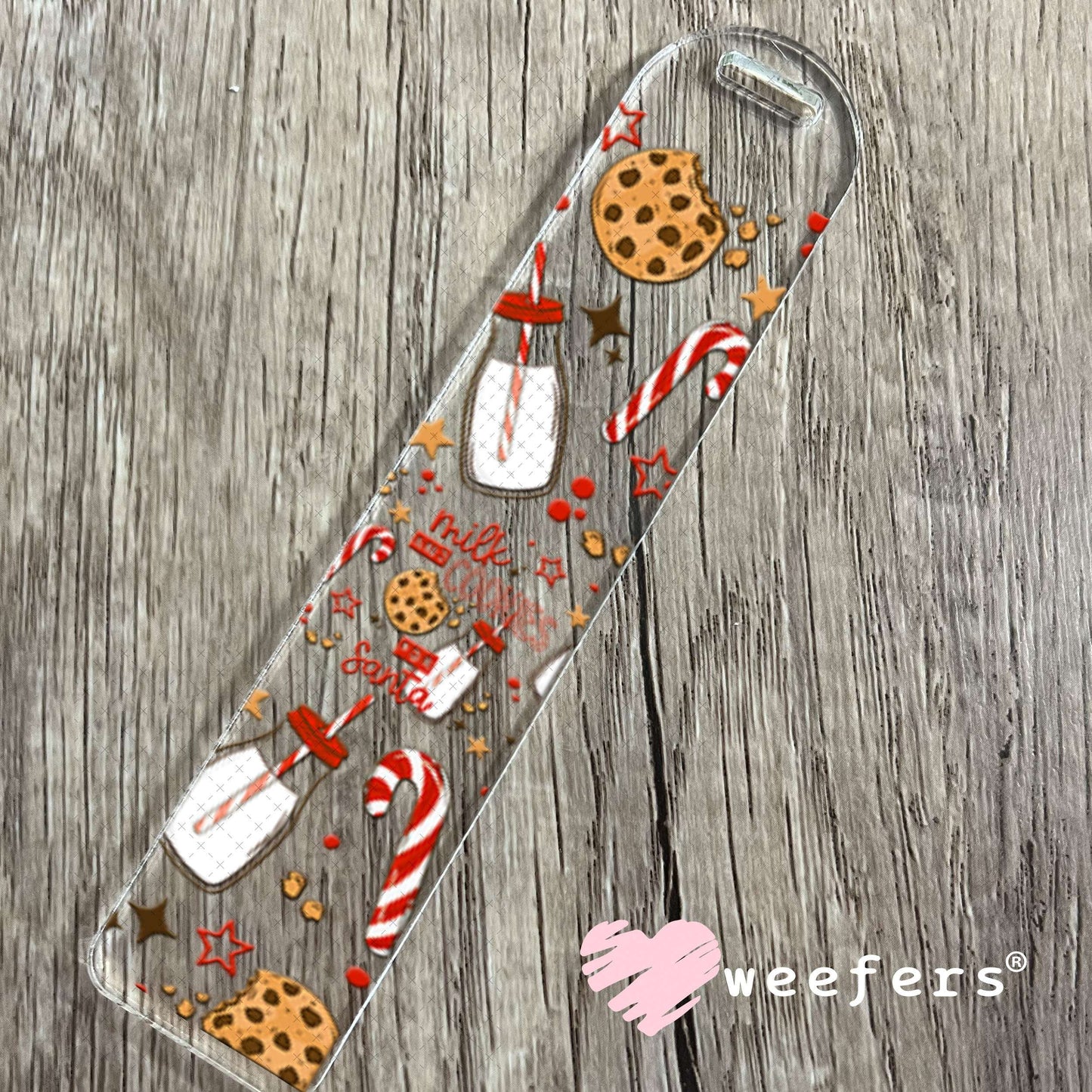 UV DTF Cup Wraps - Christmas Milk and Cookies Bookmark Weefers