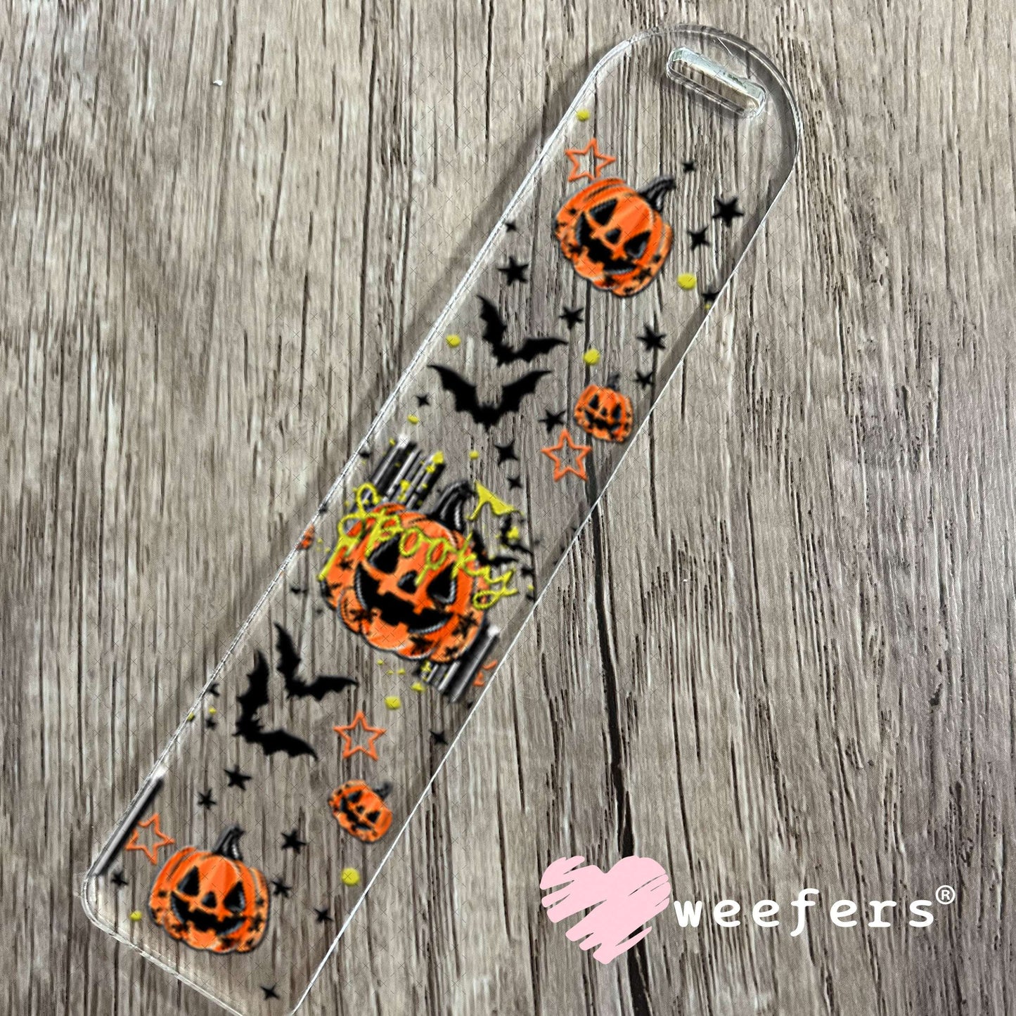 UV DTF Cup Wraps - Spooky Jack o Latern Bookmark Weefers
