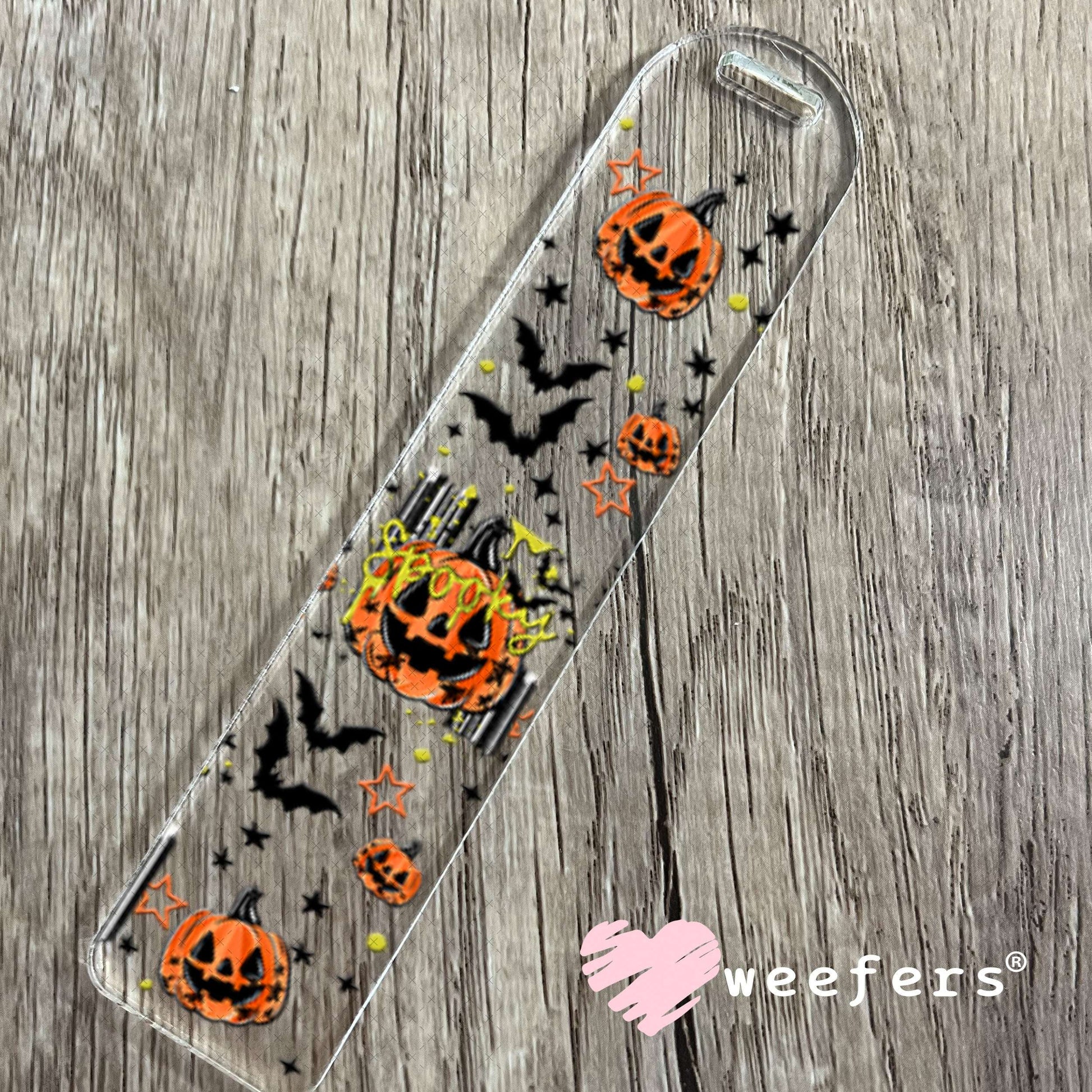 UV DTF Cup Wraps - Spooky Jack o Latern Bookmark Weefers