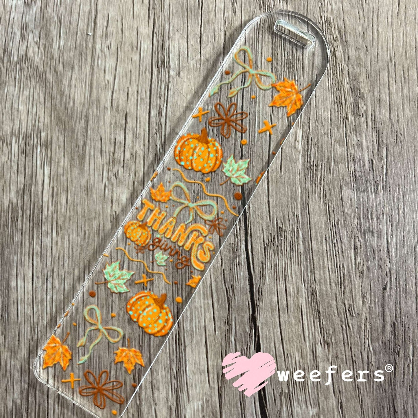 UV DTF Cup Wraps - Thanksgiving Vibes Bookmark Weefers