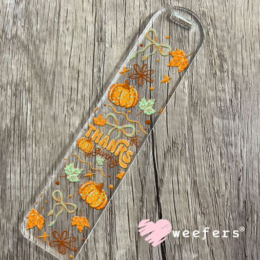 UV DTF Cup Wraps - Thanksgiving Vibes Bookmark Weefers