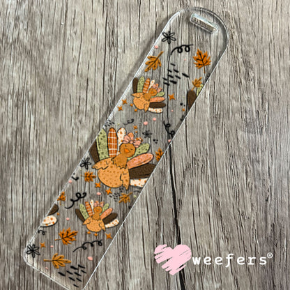 UV DTF Cup Wraps - Turkey Thanksgiving Bookmark Weefers