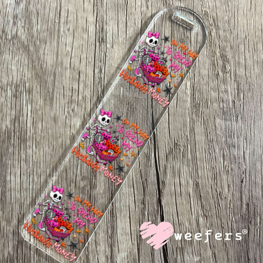 UV DTF Decal - On My Way to Spend My Husbands Moneyq Bookmark Weefers