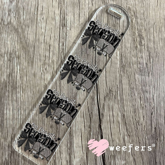 UV DTF Decal - My Favorite Season is Hockey Bookmark Weefers