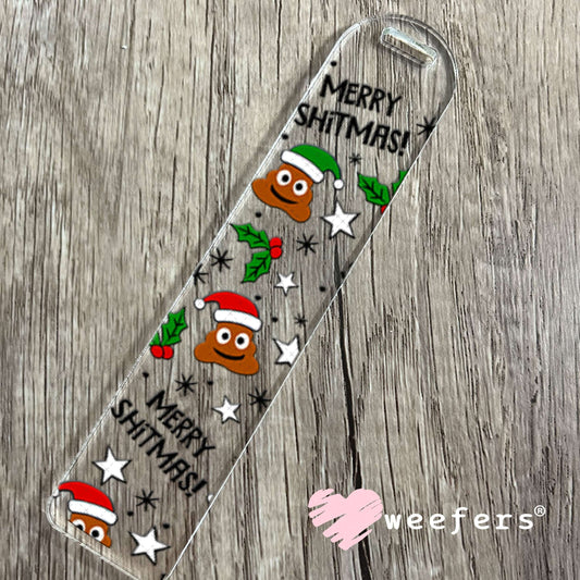 UV DTF Cup Wraps - Merry Shitmas Bookmark Weefers