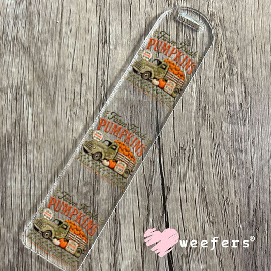 UV DTF Decal - Farm Fresh Pumpkins Bookmark Weefers