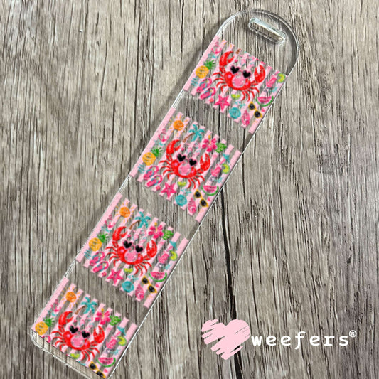 UV DTF Decal - Preppy Crab Bubble Gum Bookmark Weefers
