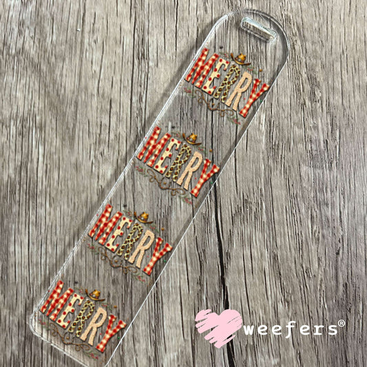 UV DTF Decal - Western Merry Christmas Bookmark Weefers