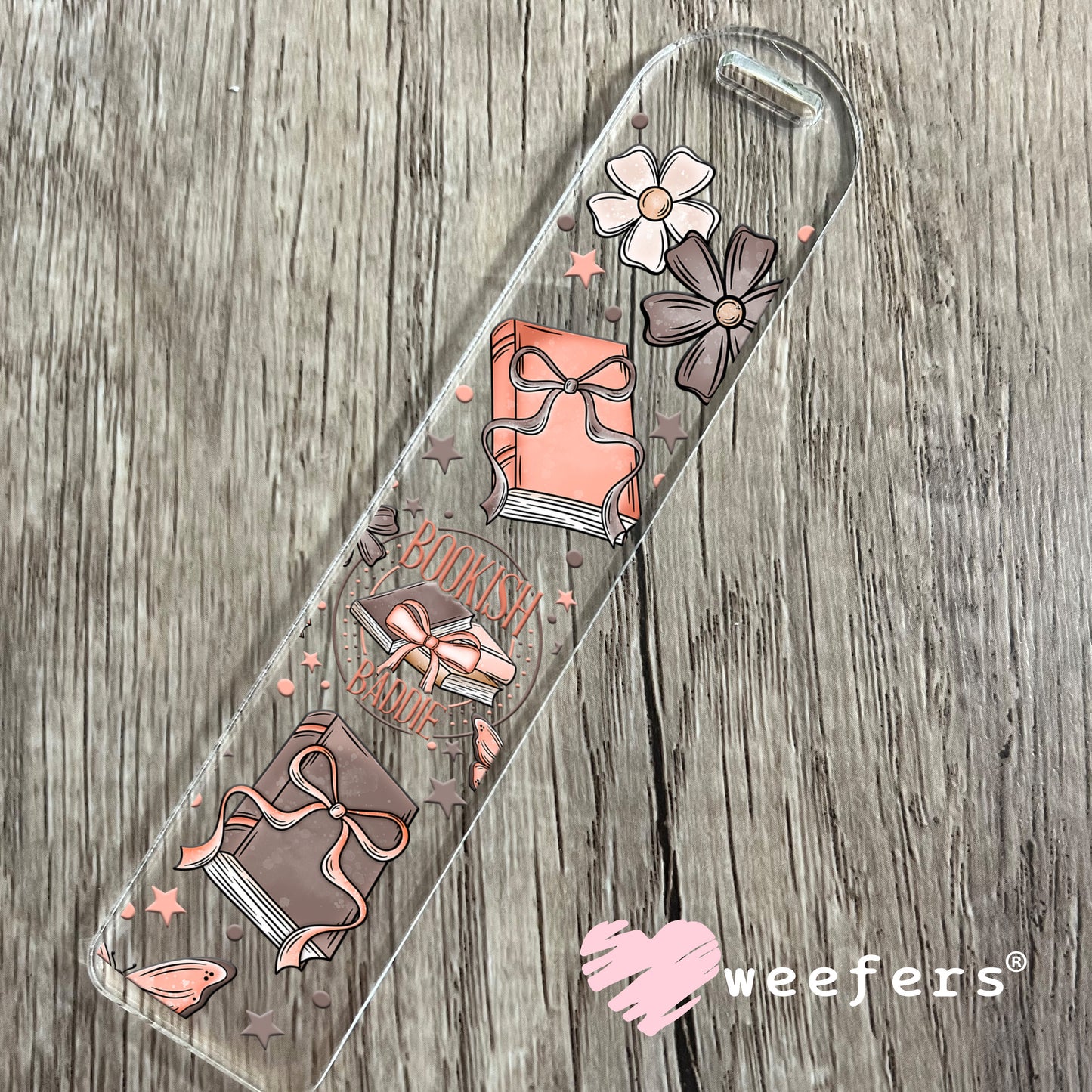 Bookish Baddie UV DTF Bookmark Decal