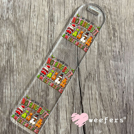UV DTF Decal - We Wish You Nothing Butt a Merry Christmas Bookmark Weefers