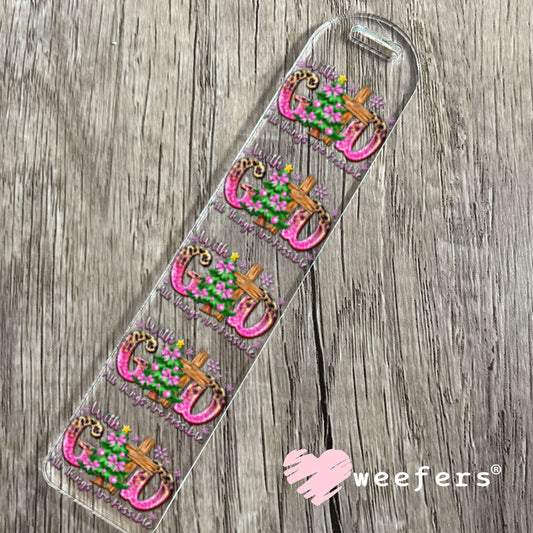 UV DTF Decal - With God all things are possible Christmas Bookmark Weefers