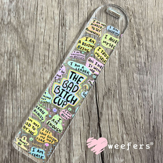 UV DTF Cup Wraps - The Bad B$tch Cup Bookmark Weefers