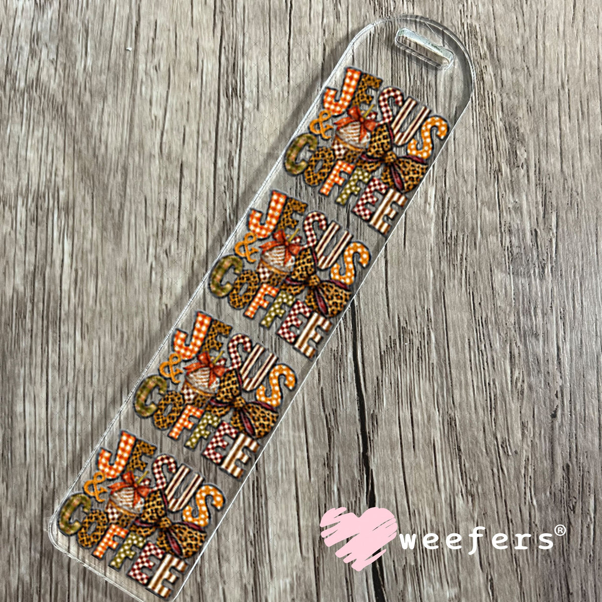UV DTF Decal - Jesus and Coffee Fall Bookmark Weefers