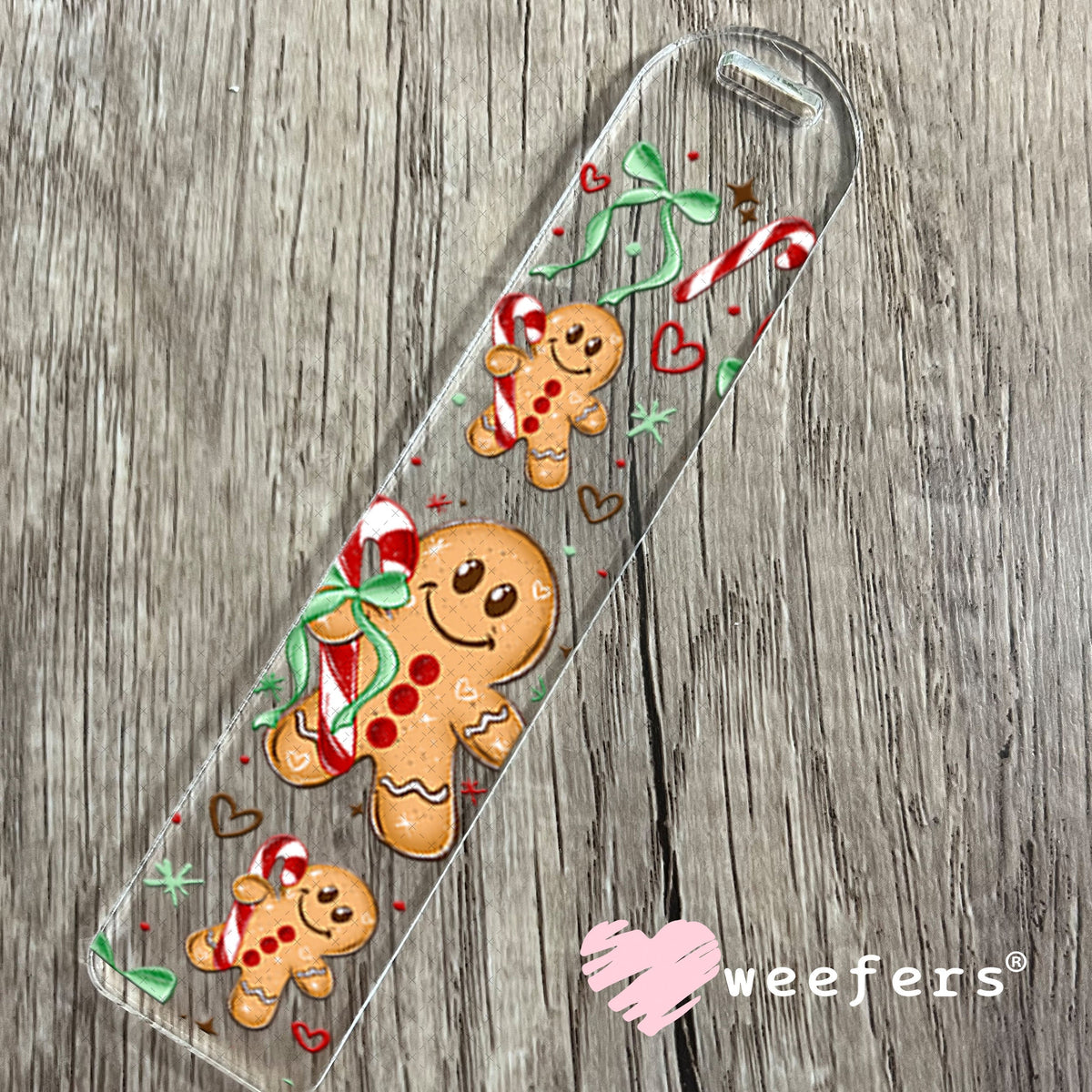 UV DTF Cup Wraps - Christams Gingerbread Red Bookmark Weefers