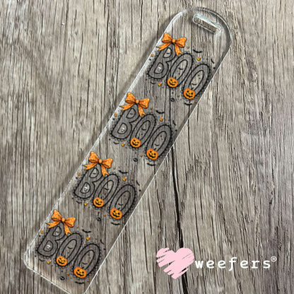 UV DTF Decal - Boo Black and Orange Lace Bookmark Weefers