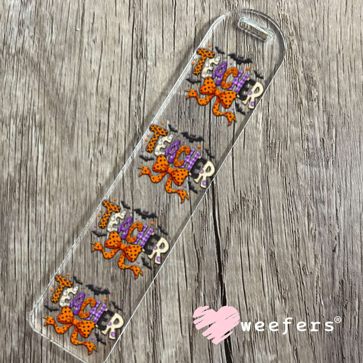 UV DTF Decal - Teacher Halloween Bookmark Weefers