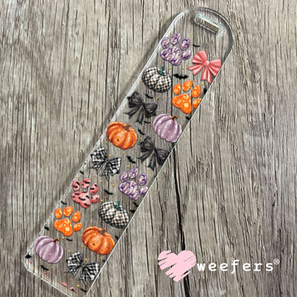 UV DTF Cup Wraps - Dog Paw Pumpkins Fall Bookmark Weefers
