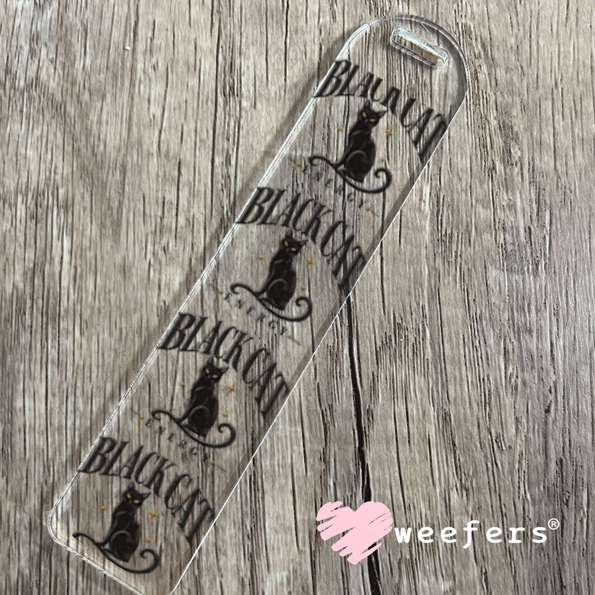 UV DTF Decal - Black Cat Energy Bookmark Weefers
