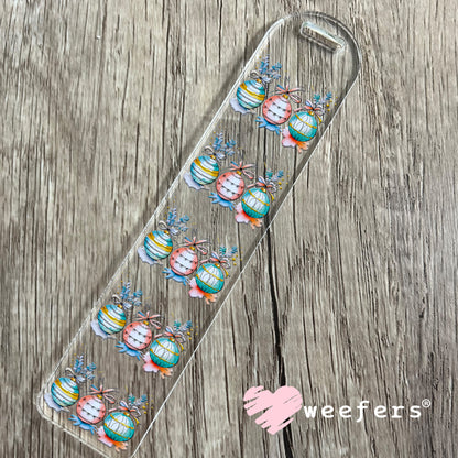 Christmas Balls UV DTF Bookmark Decal