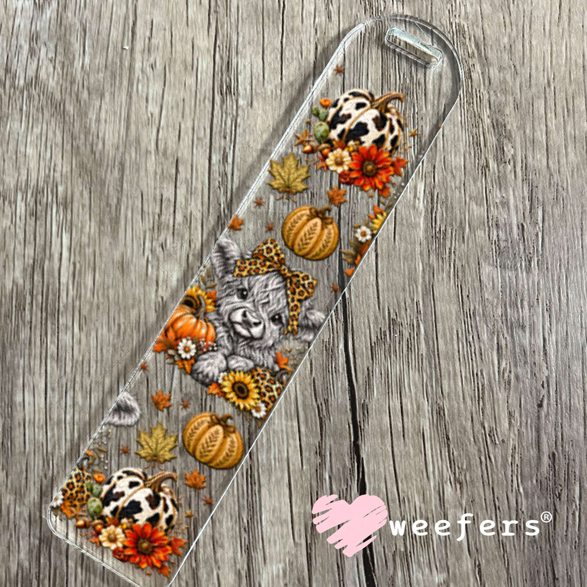 UV DTF Cup Wraps - Fall Leopard Cow - Weefers® Exclusive Bookmark Weefers