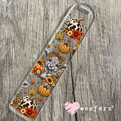 UV DTF Cup Wraps - Fall Leopard Cow - Weefers® Exclusive Bookmark Weefers