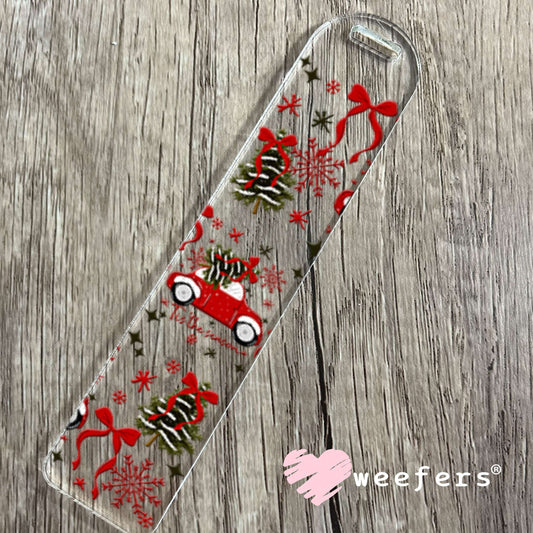 UV DTF Cup Wraps - Tis the Season Red Truck Bookmark Weefers