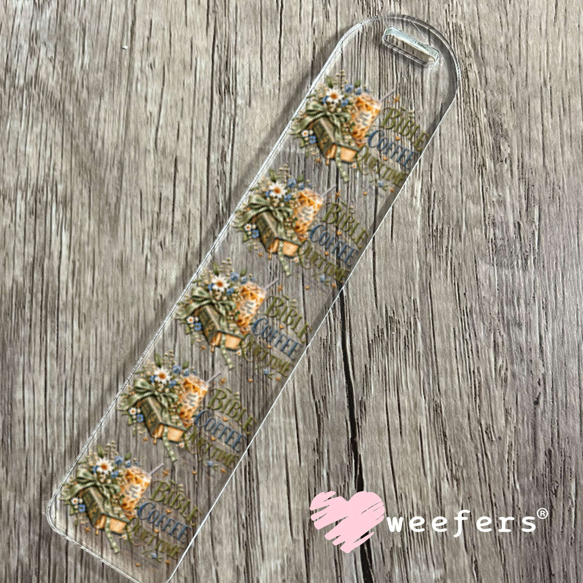 UV DTF Decal - Bible Coffee Quiet Time Bookmark Weefers