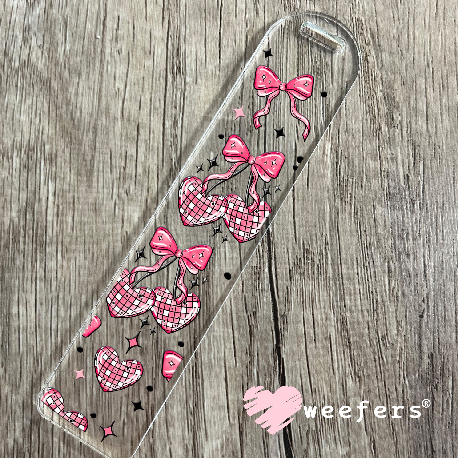 Cherry Disco Balls UV DTF Bookmark Decal