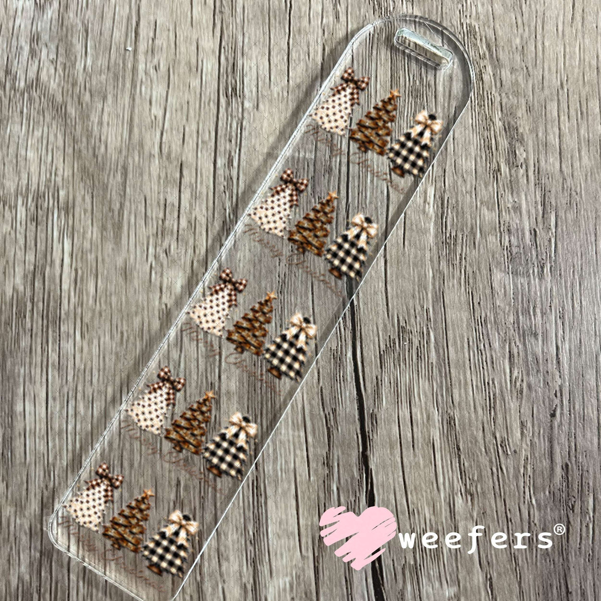 UV DTF Decal - Merry Christmas Rustic Bookmark Weefers