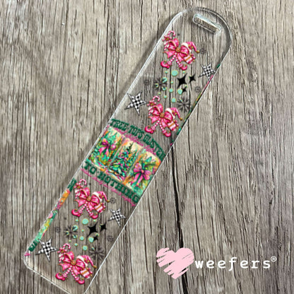 UV DTF Cup Wraps - Tree Tops Glisten - Weefers® Exclusive Bookmark Weefers