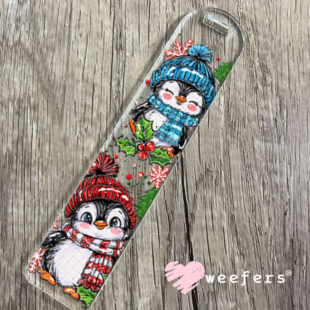 UV DTF Cup Wraps - Christmas Penguin Bookmark Weefers