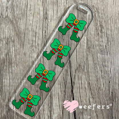 Elf Coquette Bow UV DTF Bookmark Decal