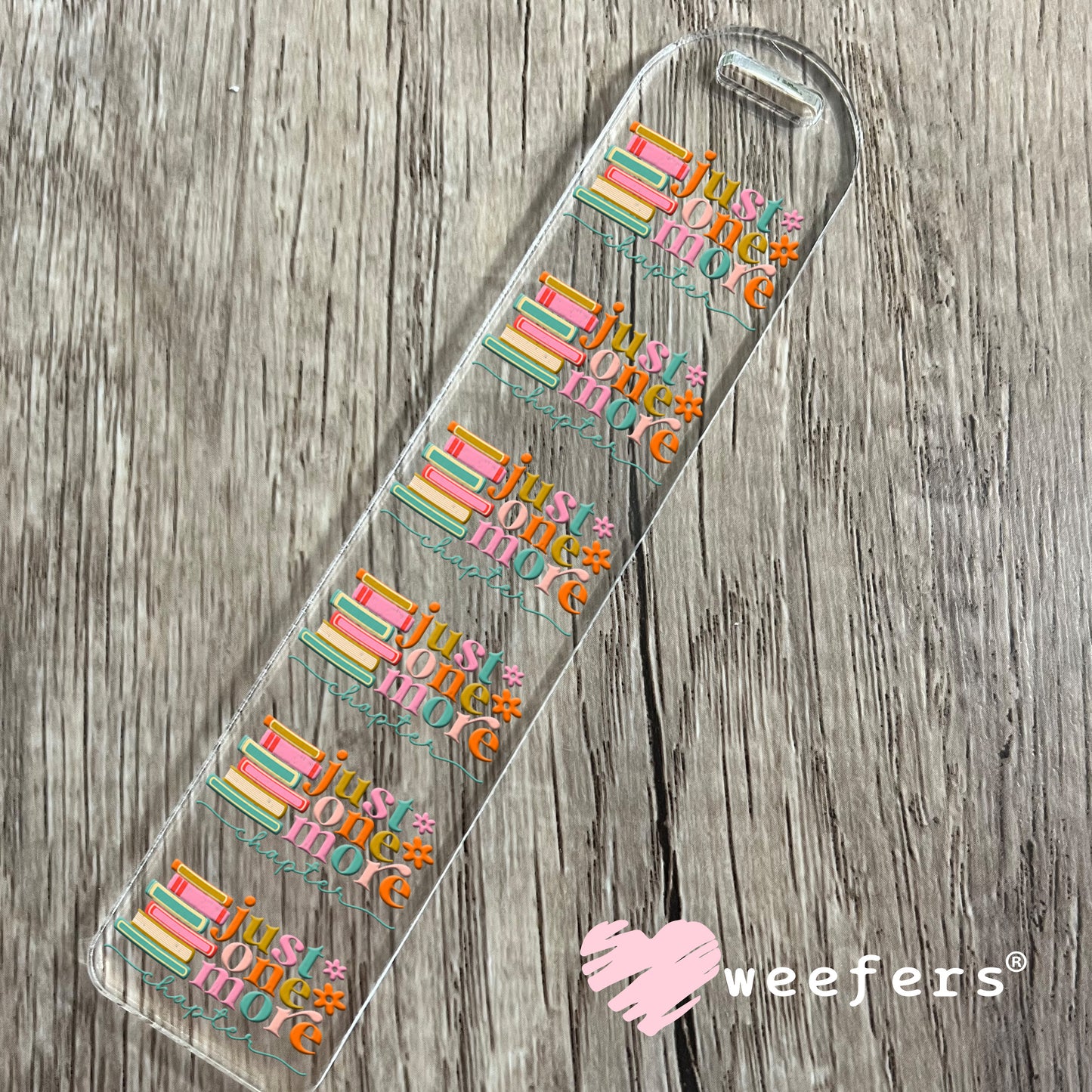 Just One More Chapter UV DTF Bookmark Decal