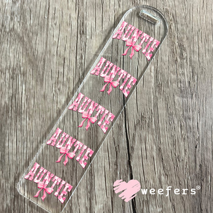 Auntie Coquette Pink UV DTF Decal