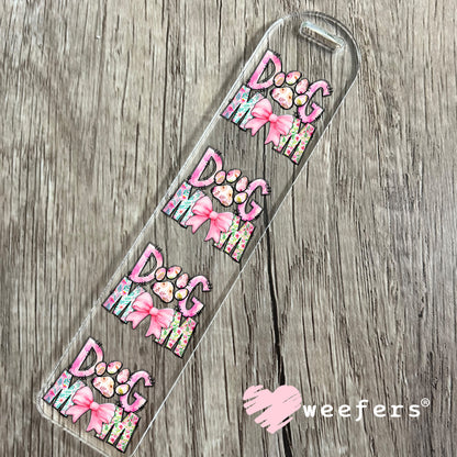 Dog Mom Paw Coquette UV DTF Bookmark Decal