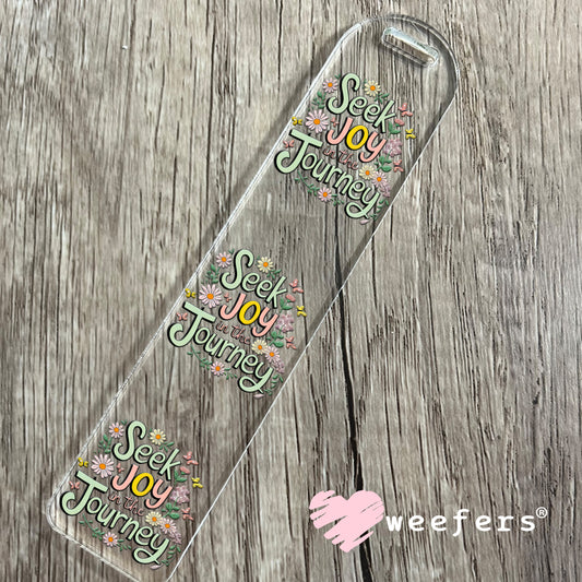 Seek Joy in the Journey UV DTF Bookmark Decal