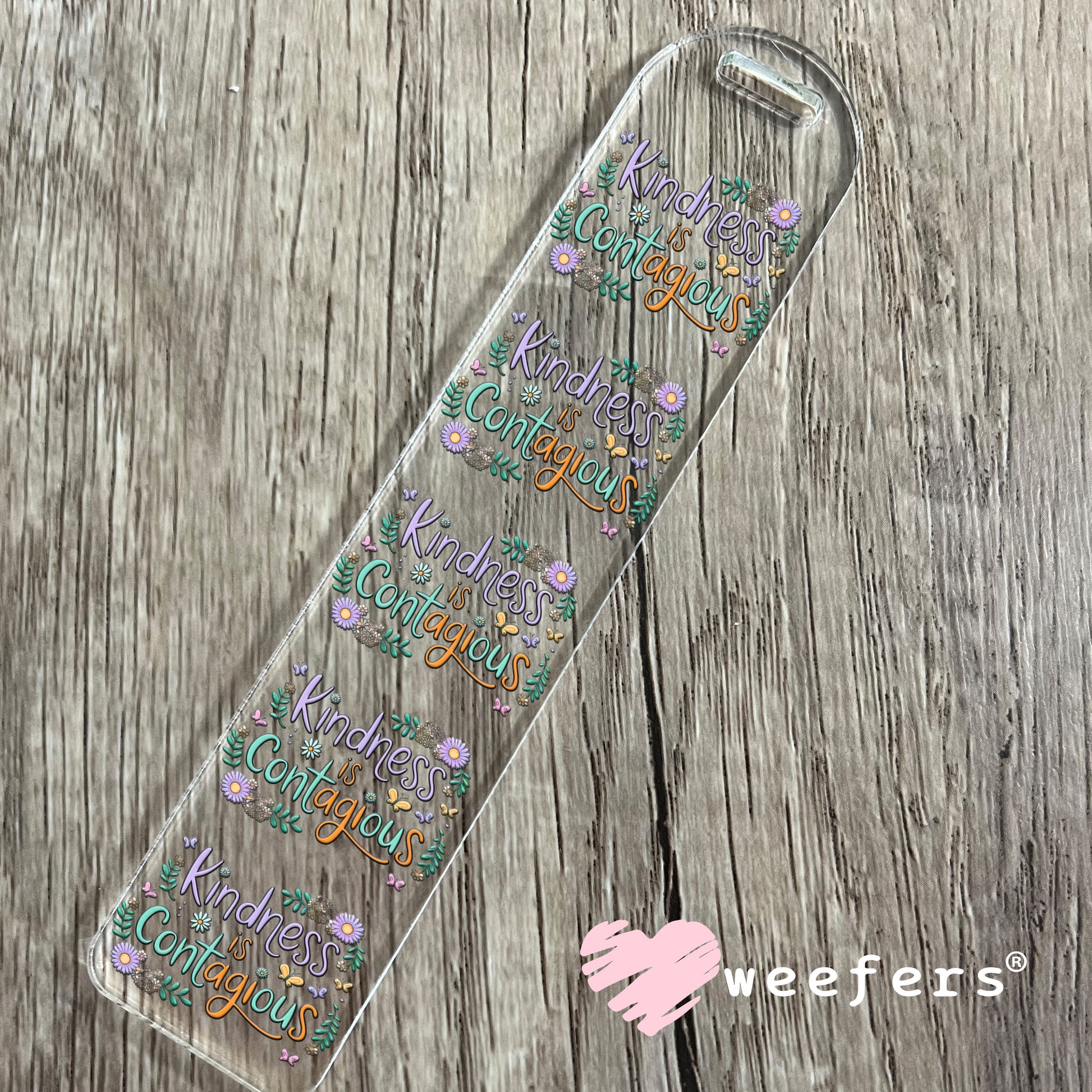 Kindness is Contagious UV DTF Bookmark Decal