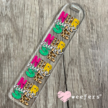 Nurse Cheetah UV DTF Bookmark Decal