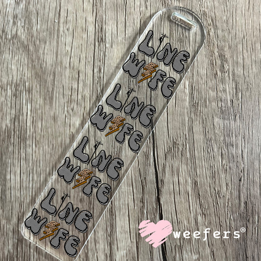 Line Wife UV DTF Bookmark Decal