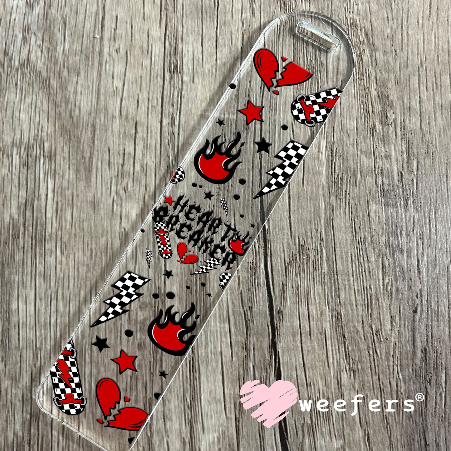 Heartbreaker Skateboard UV DTF Bookmark Decal